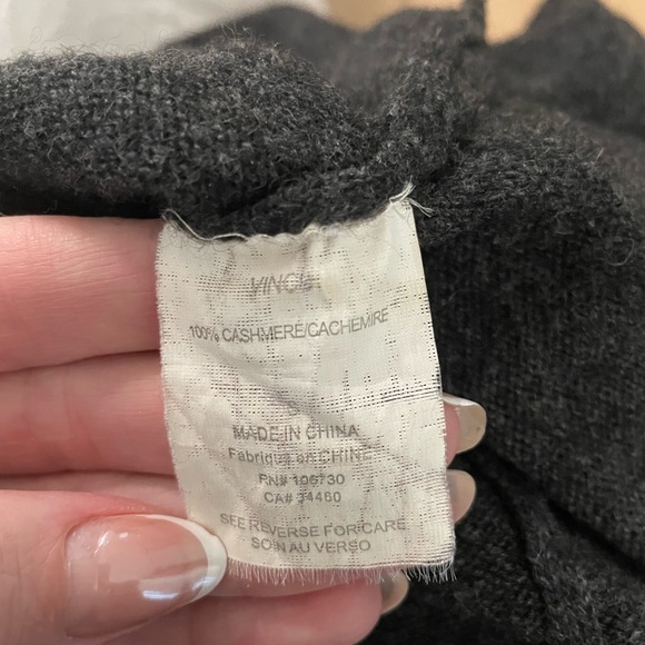 VINCE grey cashmere sweater dress - Picture 4 of 5